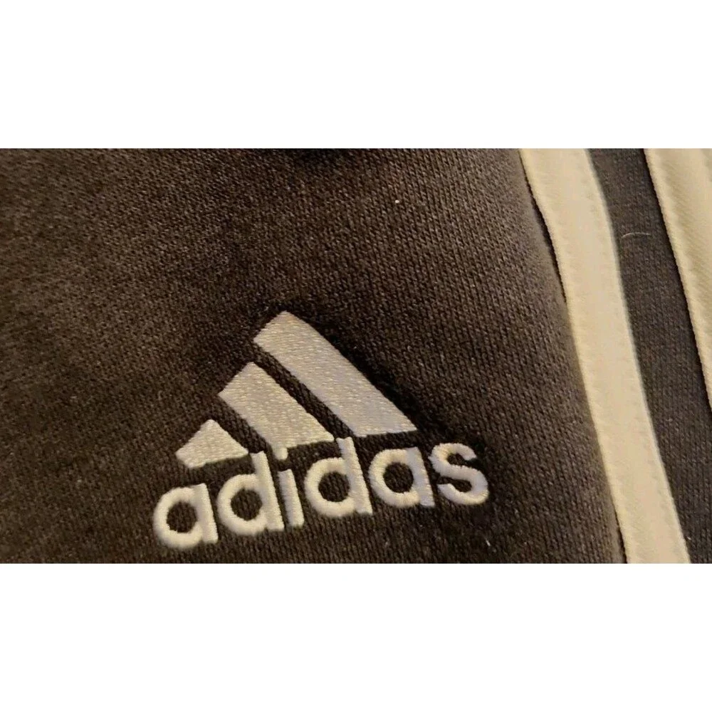 Adidas Essentials 3-Stripes Open Hem Fleece Pants Men XLT Black